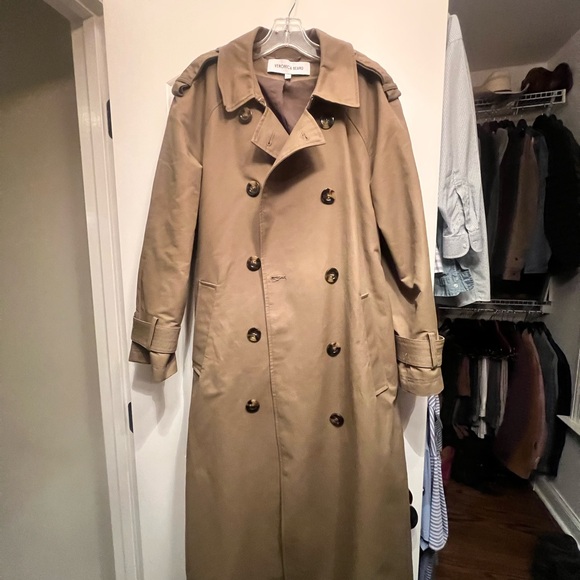 Veronica Beard Conneley Dickey Trench Coat in Moss - Picture 3 of 7
